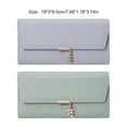 thumbnail image 3 of Youkk Fashionable Wallet Light Weight Compact Exquisite Craft Practical Long Purse Misty Blue, 3 of 6