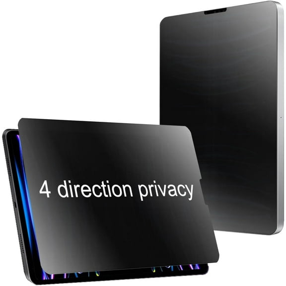 360 Degree Matte Privacy Screen Protector for iPad Pro 12.9 inch 2022 2021 2020 2018 Anti-Glare Anti-Spy 4 Sides Anti-Peeping Soft Film