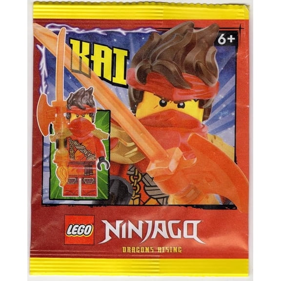 LEGO Ninjago Dragons Rising Season 3: Kai Minifigure with Tunic and Dragon Armor - Ages 6