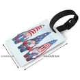 thumbnail image 2 of Sikiie Cute Gnomes in USA1 Luggage Tags Privacy Cover ID Label Suitcase Tags Identifiers For School Bags,Suitcases, 2 of 7