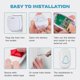 thumbnail image 5 of Wireless Doorbell, Waterproof Doorbell, 38 Melodies to Choose From, Adjustable Volume and LED Flash, 1 Button and 1 Recece, 5 of 5