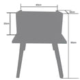 thumbnail image 5 of Buro Mesa Noche Blanco Conejo Recamara Niño Bebe Luz Led Mdf Mate Blanco, 5 of 5