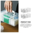 thumbnail image 6 of LULULION Household Clear Box for Medication and Small Items Storage 2Pcs, 6 of 8