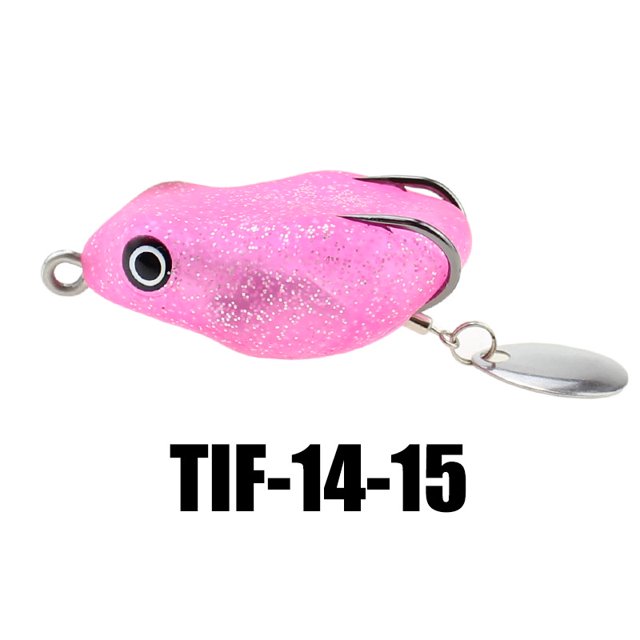 Mini Thunder Frog Lua Thai Black Tough Black 45 mm 8,5 g Equipo de pesca Pesca al aire libre en el mar Suministros de pesca
