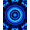 Blue, Pattern 1, variant on ODIKA 4' x 6' Machine Washable Non-Slip Area Rug, Op Art Spiral High Traffic Rug, Gray, 370085