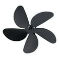 thumbnail image 1 of Lame de Cheminée, Lame de Ventilateur Noir Thermique Alliage d'Aluminium Résistant à la Rouille Universel pour Poêle à Bois pour Cheminée 4 Lame, 5 Lame, 1 of 8