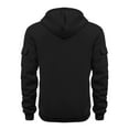 thumbnail image 7 of Mens Hoodies Fleece Lined Sweatshirts with Pockets and Zipper Long Sleeve Loose Pullover Thermal Warm Solid Athletic Workout Hiking Hoodie & Sweatshirt, 7 of 7
