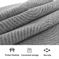 thumbnail image 6 of Furrygo Gray Placemats Set of 4, Washable Woven Vinyl Round Place Mats for Kitchen Dinner Table, Anti-Slip Heat Resistant PVC Table Mats,Easy to Clean, 6 of 7