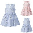 thumbnail image 3 of CHEEREAM Cute Print Sundress for Girls Comfy Soft Swing Loose Fit Sleeveless Summer Dress for 2-8 Years Pink 3 Years, 3 of 3