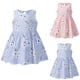 thumbnail image 3 of Odeerbi Niñas Verano Algodón Vestido Tanque Floral Vestido Sol Sin Mangas A-Vestido Sin Mangas de Princesa, 3 of 3