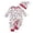 White-a, variant on AWZXDE Girls Seasonal Rompers Christmas Full Print Long Sleeve Romper with Matching Hat Santa Reindeer Holiday 2‑Piece Outfit White-a - 12-18 Months
