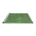 thumbnail image 2 of Ahgly Company Machine Washable Indoor Round Abstract Turquoise Blue Modern Area Rugs, 8' Round, 2 of 4