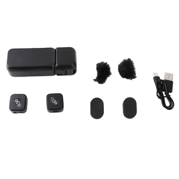 Camera Wireless Microphone Wireless Microphone Kit Noise Cancellation Wireless Lavalier Mic Fit for OSMO 3