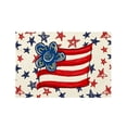 thumbnail image 2 of Beautynvta 4th of July Placemats, Stars and Stripes Patriotic Placemats, Red White Blue Heat-Resistant Washable Table Mat for Kitchen Dining Table Decor, 16.5x12.6 Inch, 2 of 6