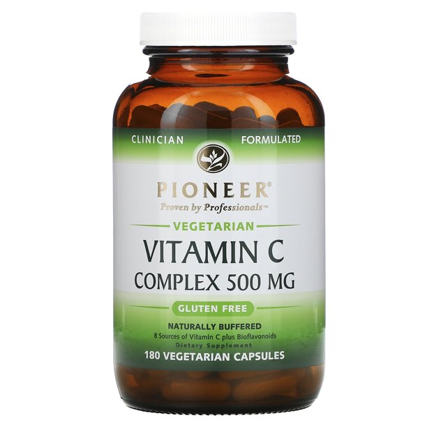 Pioneer Nutritional Formulas Vitamin C Complex, 500 mg, 180 Vegetarian
