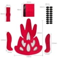 thumbnail image 3 of Casco de bicicleta con forro de red a prueba de insectos, almohadilla de barbilla de esponja EVA prensada para casco de automóvil eléctrico, 3 of 5