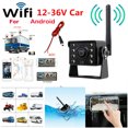 thumbnail image 4 of WiFi Wireless Car Rear View Camera Truck Bus 12V~36V Automobile LED Reverse HD Night Vision Backup Camera, IP67 Waterproof Wireless Reversing Monitor, 4 of 7