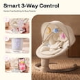 thumbnail image 3 of HARPPA Electric Baby Swing for Newborns with 10 Lullabies, 5 Sway Speed, Khaki, 3 of 8