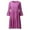 Purple, variant on Kmdttou Women's Short Sleeve Loose Plain Dresses Fashion Women Summer Casual Round-Neck 3/4 Sleeve Lace Patchwork Mini Dress