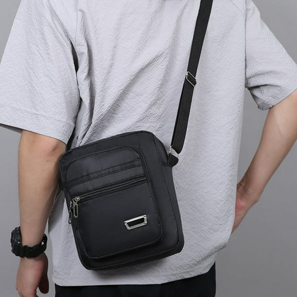 Riñonera tejida con correa para el hombro, riñonera deportiva con múltiples bolsillos, almacenamiento portátil, bolsillo impermeable, bolsillo para teléfono, bolsillo para tarjetas,