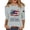 Light Gray, variant on Iaqnaocc Shirts for Women 3/4 Sleeve 250 anniversary usa shirt Trendy Patriotic Flag Print Tee Fashion Fall Spring Round Neck Vacation Outfits White M