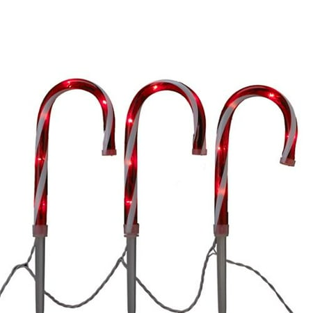 kurt adler 35 light 10 quot candy cane lawn stake christmas kurt adler 35 light 10 quot candy cane lawn stake christmas