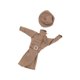 thumbnail image 4 of Traje de trinchera para mujer a escala 1/6, disfraz para muñecas, juego de simulación, ropa elegante para muñecas, para figura de acción femenina de Marrón, 4 of 10