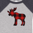 thumbnail image 4 of Inktastic Moose Silhouette Plaid Boys or Girls Baby Bodysuit, 4 of 5