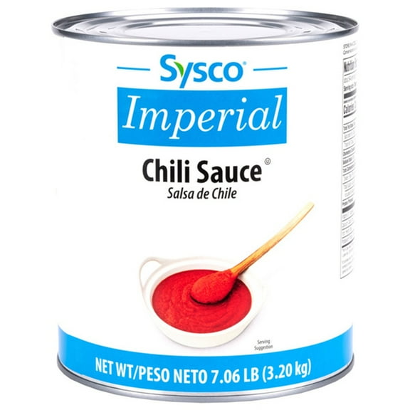 Sysco Imperial Chili Sauce - 113oz #10 Can - Kosher - Fancy Midwest Style