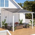 thumbnail image 1 of AECOJOY Pavillon à Toit Rigide 10 Pieds x 10 Pieds Pergola Extérieure en Aluminium pour Jardin, Patio, Cour Arrière - Blanc, 1 of 10