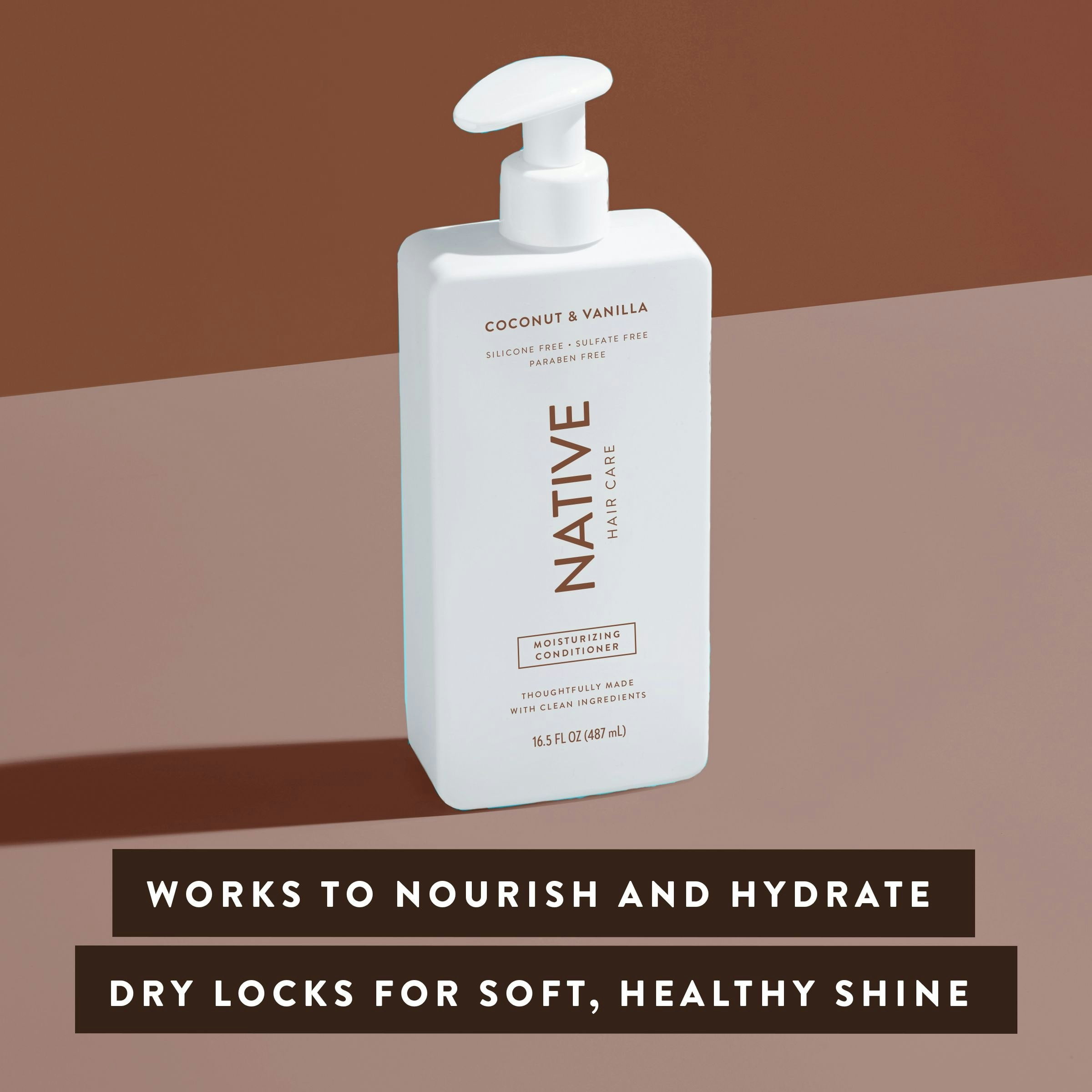 (6 pack) Native Moisturizing Conditioner, Coconut & Vanilla, Sulfate & Paraben Free, 16.5 oz  (图4)
