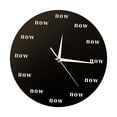 thumbnail image 3 of Reloj de pared motivacional, reloj silencioso decorativo, adorno de pared acrílico. negro, 3 of 9