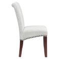 thumbnail image 3 of Parsons Dining Chair with Antique Bronze Nail Heads in Smoke Ash Fabric, 3 of 6