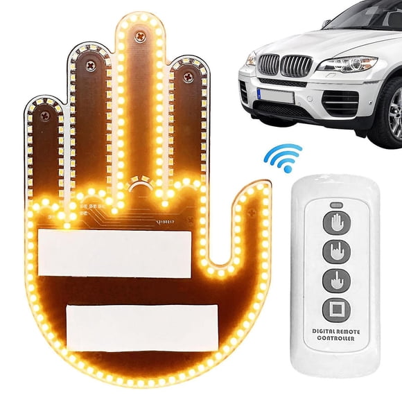 Road rage finger light with remote control