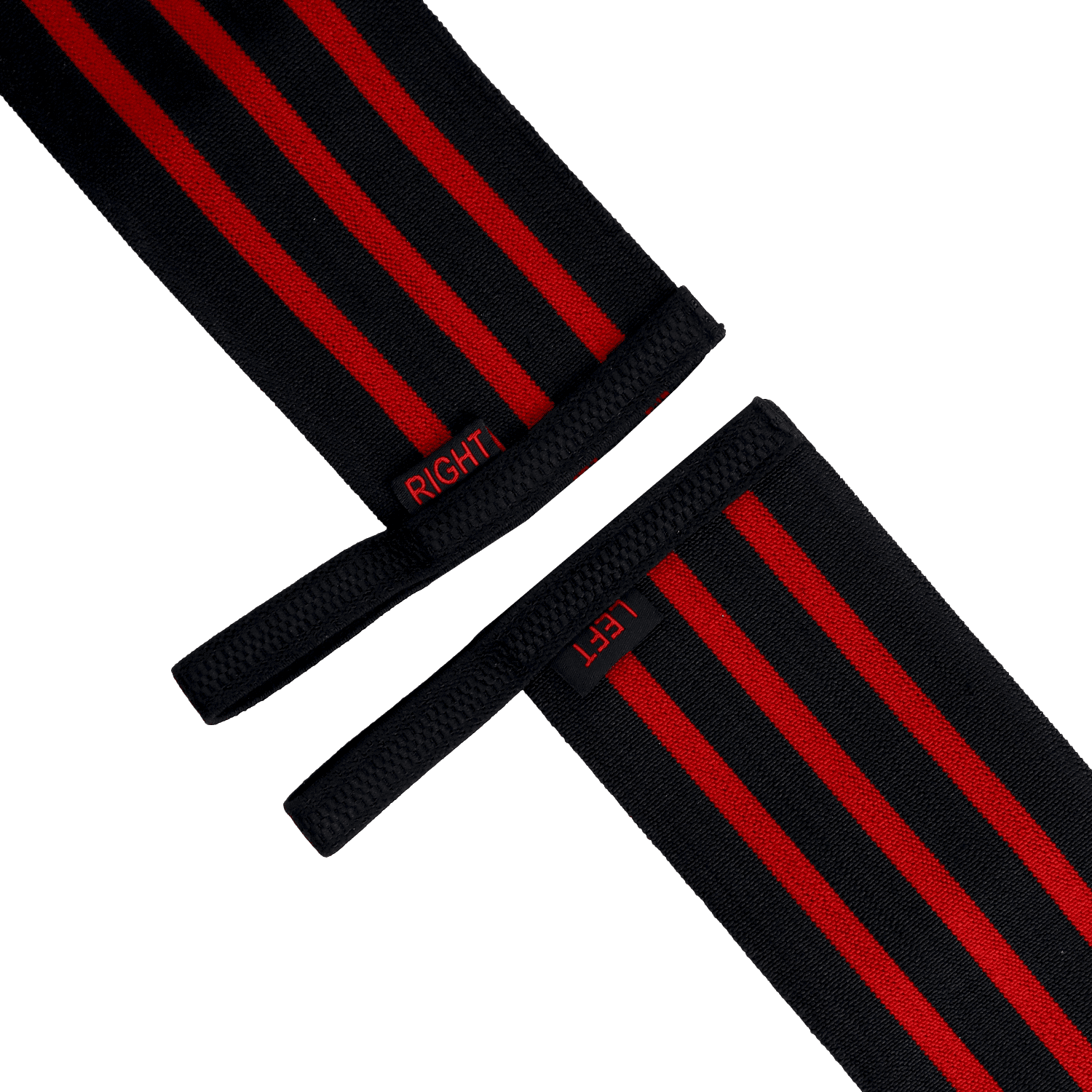 StellMan Wrist Wraps for Weightlifting Gym Training Powerlifting Wrist Support Black with Red Stripes