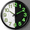 Glow In The Dark Black, variant on Wall Clocks Battery Operated,12 inch Silent Non Ticking Modern Wall Clock for Living Room Bedroom Kitchen Office Classroom Decor Glass Front Navy Blue