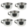 thumbnail image 1 of MERIGLARE 5 Pcs Tasse de Rasage en Acier Inoxydable pour Hommes, Bol à Savon pour Brosse, 1 of 9