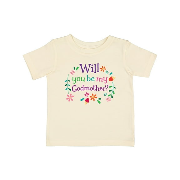 Inktastic Will You Be My Godmother Proposal Boys or Girls Baby T-Shirt