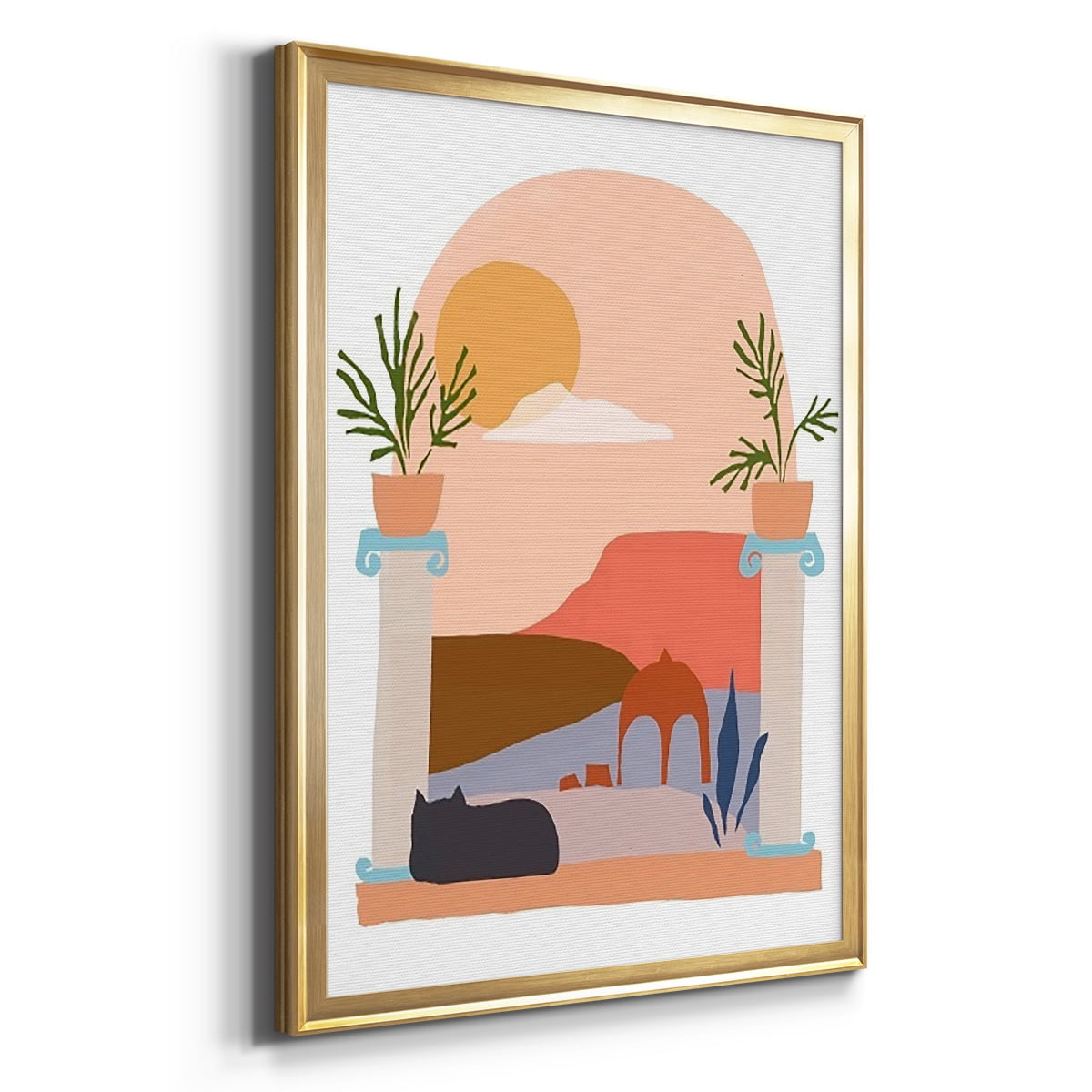 Paper Scene IV Premium Framed Print - Ready to Hang