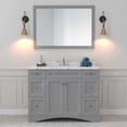thumbnail image 2 of Elise 48" Single Bath Vanity in Gray with Cultured Marble Quartz Top and Square Sink with Matching Mirror, 2 of 4