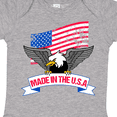 thumbnail image 4 of Inktastic American Flag Made in the USA with Bald Eagle Boys or Girls Baby Bodysuit, 4 of 5