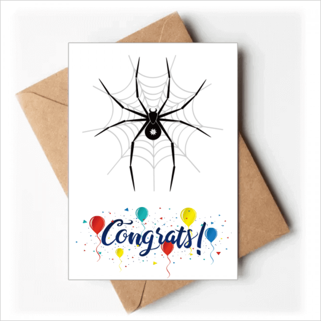 Insect Illustration Spider Black Pattern Wedding Cards Congratulations Greeting Envelopes