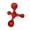 Red, variant on Leadrop Handheld Full Body Massager 4 Legged Pressure Point Deep Tissue Sore Muscles Recovery Physical Therapy Shoulder Arm Neck Back Feet Massage Tool