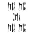 thumbnail image 1 of Scienceny 4 correas de amarre de bucles suaves de 18 pulgadas, 1900 lb, carga de trabajo resistente de 2500 lb para motocicleta UTV/ATV Snowmobile Type4 NO4 Scienceny CBP087810, 1 of 4