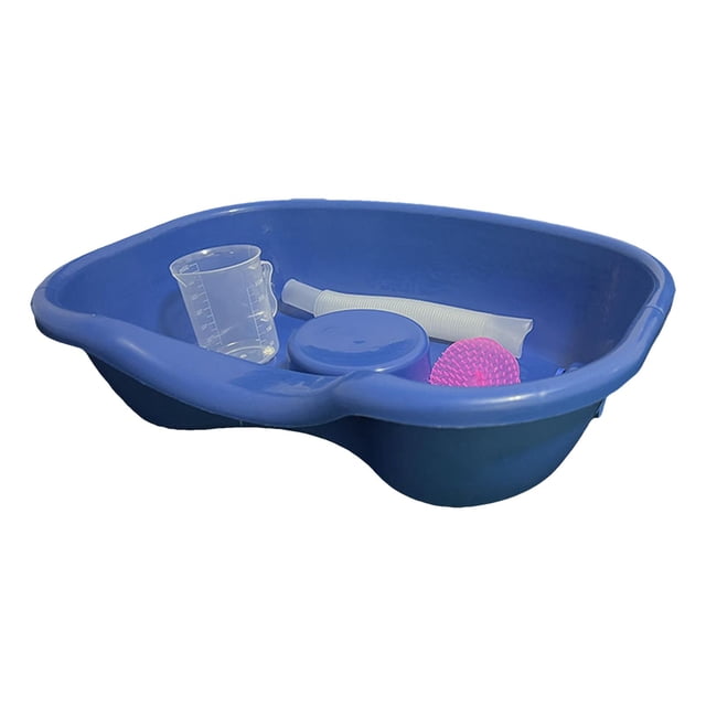 Cuenco de champú portátil, fregadero de champú, accesorios de baño ligeros para personas mayores y discapacitados, bañera para lavar el cabello,