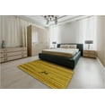 thumbnail image 4 of Ahgly Company Indoor Square Patterned Dark Bronze Brown Area Rugs, 4' Square, 4 of 6