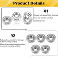 thumbnail image 5 of 55 Pack M6 Serrated Flange Hex Nuts, M6-1mm Hexagon Flange Nuts, 5 of 5