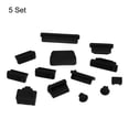 thumbnail image 3 of Unique Bargains 65pcs Laptop Port Duct Cover 13 Types Plugs Cap for Notebook Laptop PC Computer, USB/VGA/Audio Jack/SD, Black, 3 of 7