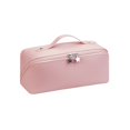 thumbnail image 1 of Bolsa de cosméticos de viaje de gran capacidad para maquillaje, bolsa de maquillaje de cuero, Kit de aseo femenino, estuche de maquillaje, bolsa organizadora de maquillaje, nuevo, 1 of 4