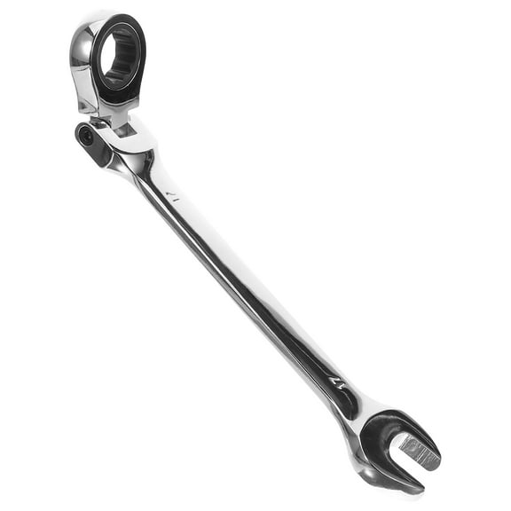 Ratcheting Wrench Flexible Multipurpose Double End Ratchet Wrench Hand Tool 17mm